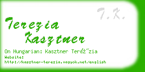 terezia kasztner business card